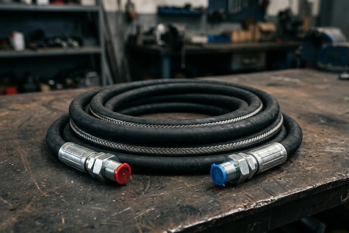Hose crimping unit